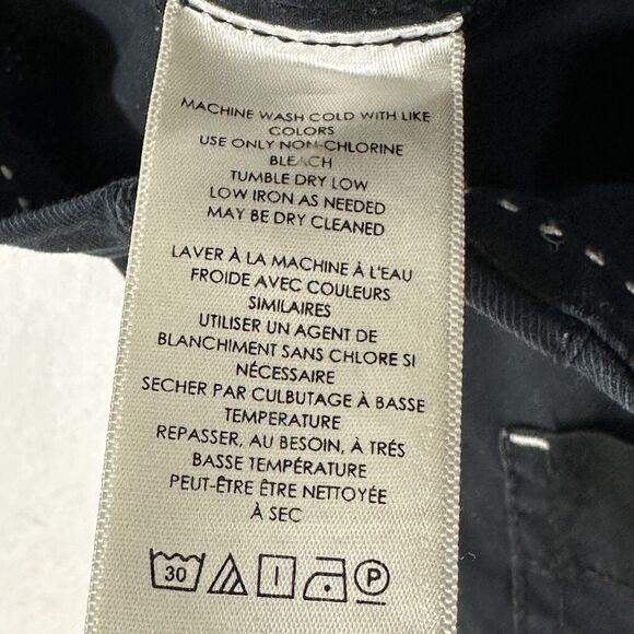 Maeve by Anthropologie Women's 2 Black High Rise Flat Front Chino Pants (25x27) - Picture 13 of 13